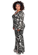 Plus Size Women's Foxy Disco Costume Jumpsuit Alt 6