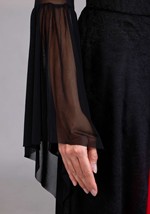 Womens Black and Red Witch Costume Dress Alt 6