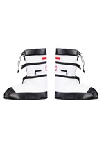 Adult White Astronaut Costume Boots Alt 1