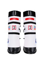 Adult White Astronaut Costume Boots Alt 2