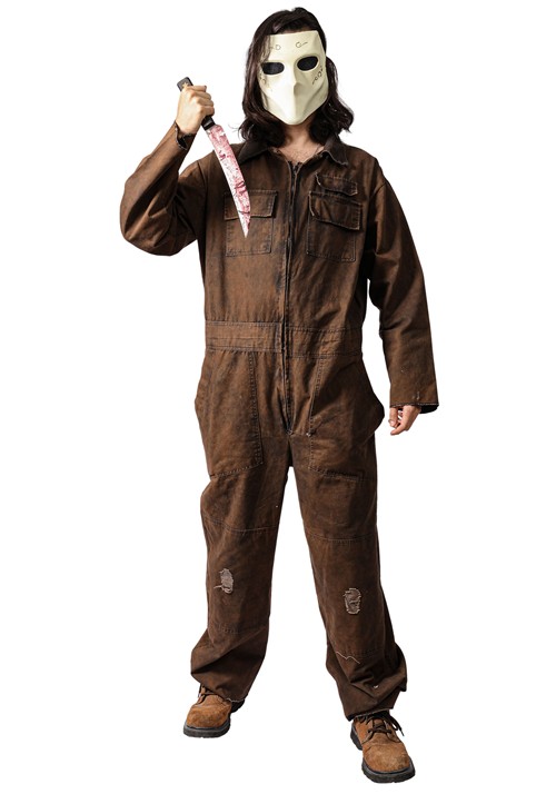 Adult The Shape Brown Overall Costume