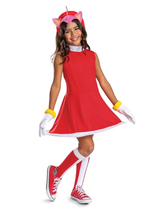 Girls Sonic Classic Amy Rose Costume