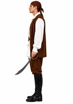 Plus Size Mens Caribbean Pirate Costume Alt 2