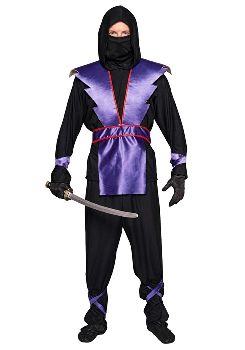 Plus Size Ninja Master Blue Armor Costume for Men