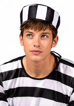 Black White Convict Hat