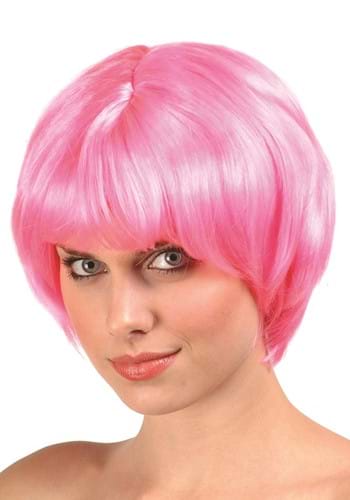 Women's 60s Pink Fashion Wig