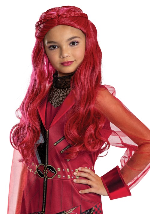 Girls Disney Descendants 5 Red Costume Wig