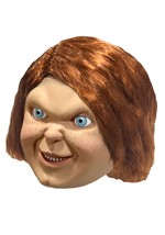 Adult Chucky Deluxe Latex Mask Alt 1