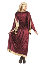 Womens Red Maid Marian Costume Dress Alt 1