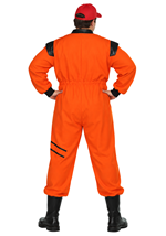 Plus Size Shuttle Hero Orange Outfit Costume Alt 1