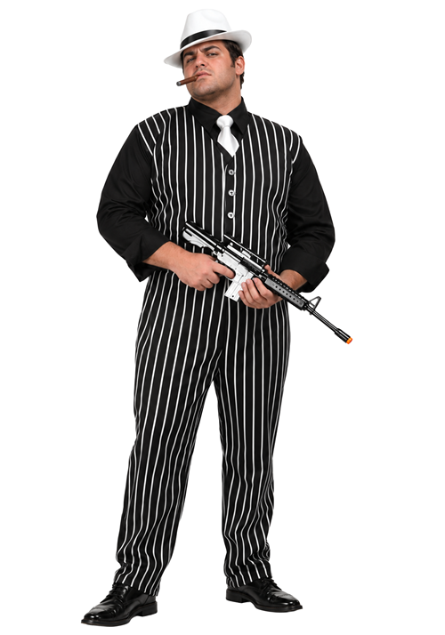Plus Size Classic Mobster Costume for Men