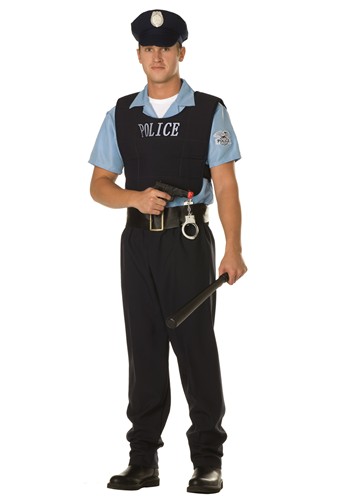 Plus Size Law Enforcement Officer Costume for Men