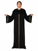 Mens Medieval Black Monk Robe Alt 1