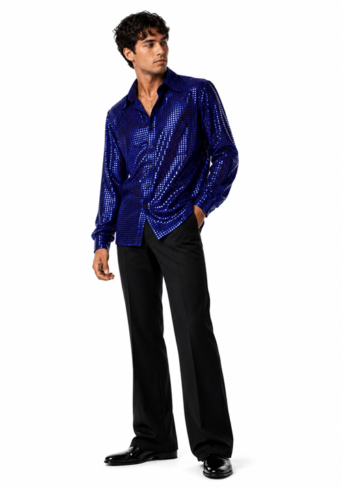 Mens Disco Inferno Blue Costume