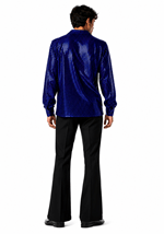 Mens Disco Inferno Blue Costume Alt 1