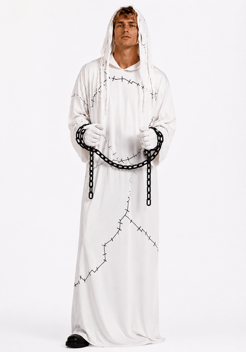 Mens Ghostly Ghost with Chains Costume