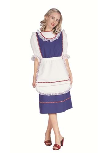 Womens Bavarian Dirndl Blue Costume Dress