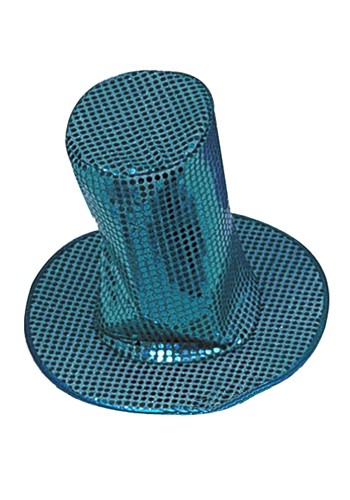 Blue Sequin Disco Hat Accessory