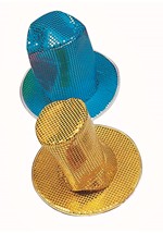 Blue Sequin Disco Hat Accessory Alt 2