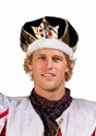Adult Black Velvet King Crown Costume Accessory