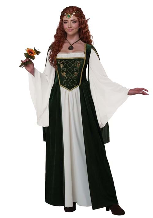 Womens Elven Renaissance Queen Costume