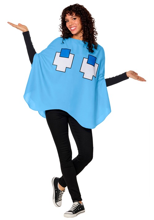 Adult Inky PAC MAN Poncho Costume