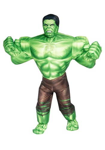 Mens Marvel Hulk Inflatable Costume
