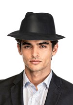 Adult Black Eva Gangster Costume Hat