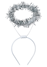 Angel Silver Tinsel Halo Accessory Alt 1