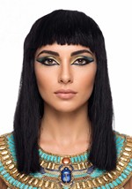Womens Classic Cleopatra Black Costume Wig