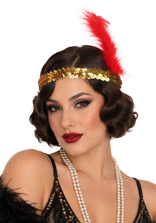 Flapper Gold Sequin Headband