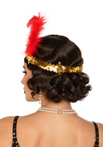Flapper Gold Sequin Headband Alt 1