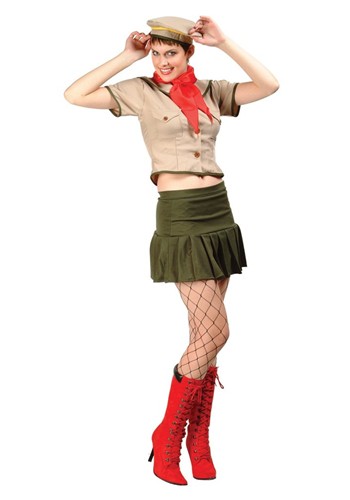 Womens Sassy Girl Scout Costume