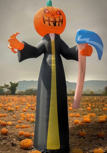 Inflatable Halloween Pumpkin Reaper Decoration
