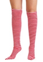 Red and White Witch Socks