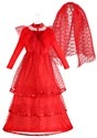 Women's Red Gothic Wedding Dress Alt 8