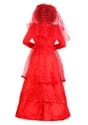 Women's Red Gothic Wedding Dress Alt 8