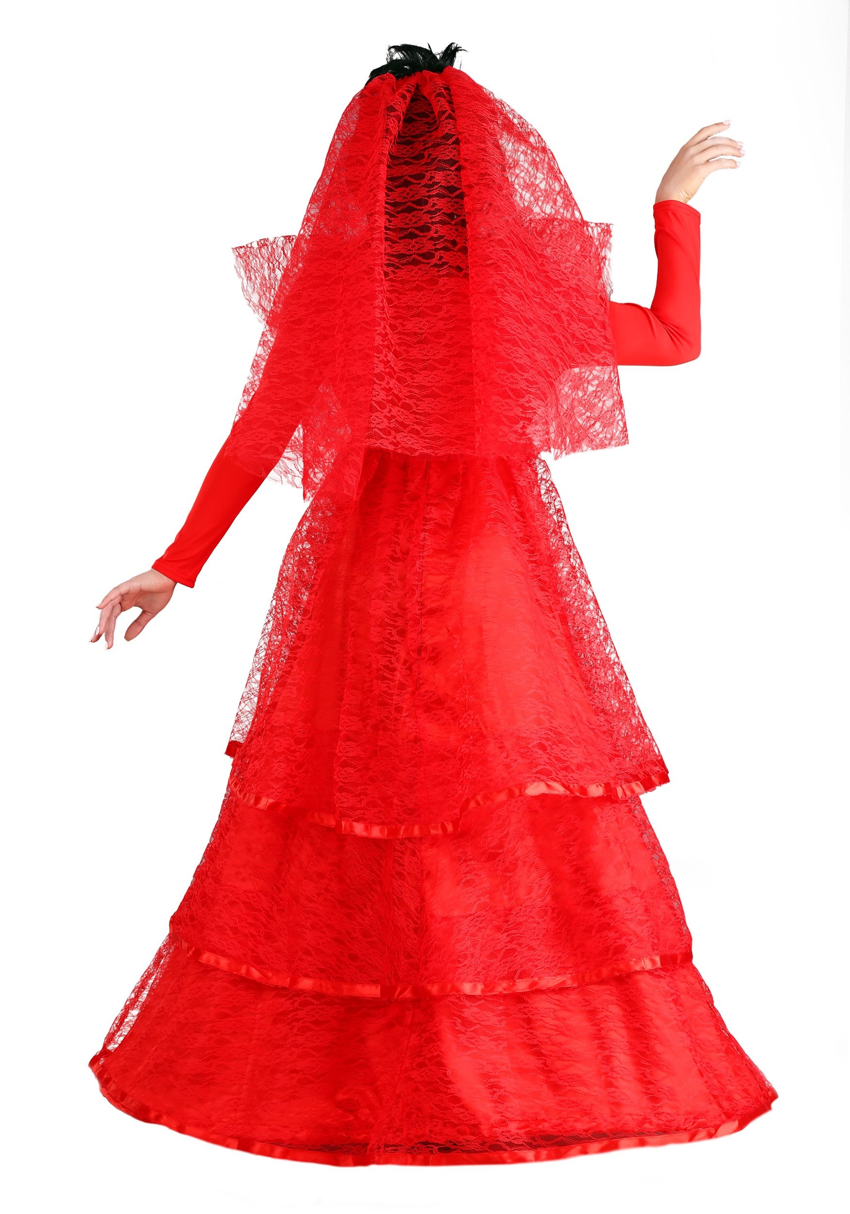 Red Gothic Wedding Dress Plus Size Fancy Dress Costume