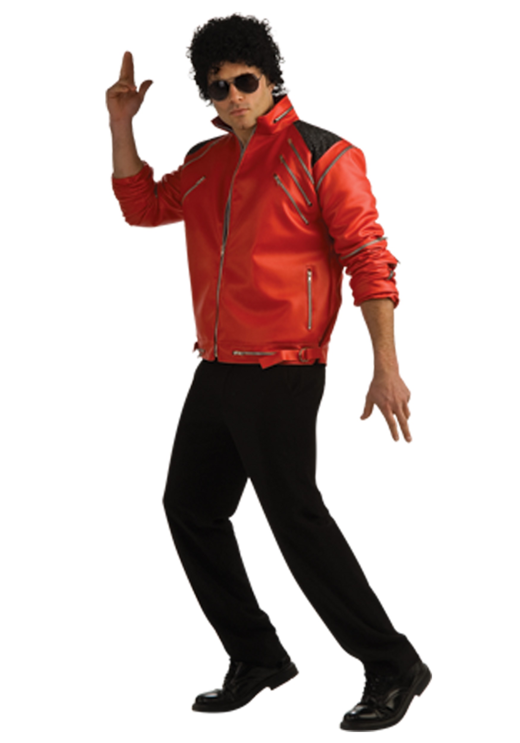 Beat It Deluxe Red Zipper Jacket Adult Costume