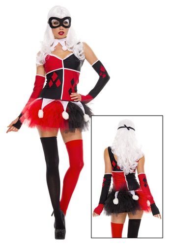 Costume Harley Quinn Suicide Squad travestimento Carnevale cosplay Sexy  Romics