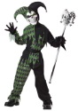 Child Green Scary Jester Costume