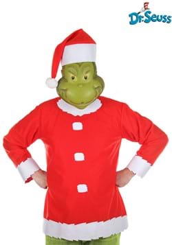 Adult Grinch Costume Top Hat and Half Mask 1