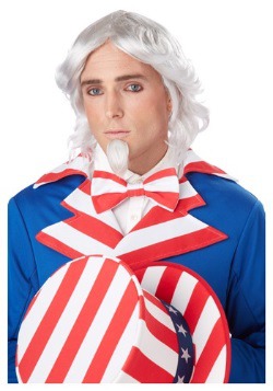 Uncle Sam Wig and Chin Patch