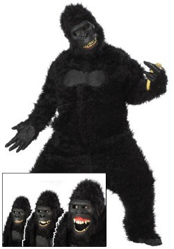 Adult Goin Ape Gorilla Costume