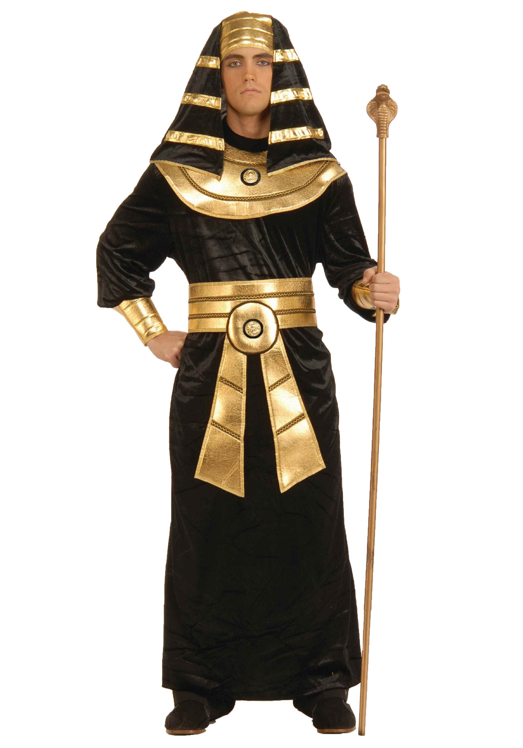 Adult Black Pharaoh Fancy Dress Costume