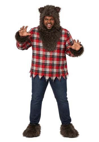 Plus Size Fierce Werewolf Costume for Adults New Main