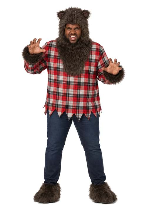 Plus Size Fierce Werewolf Costume for Adults New Main