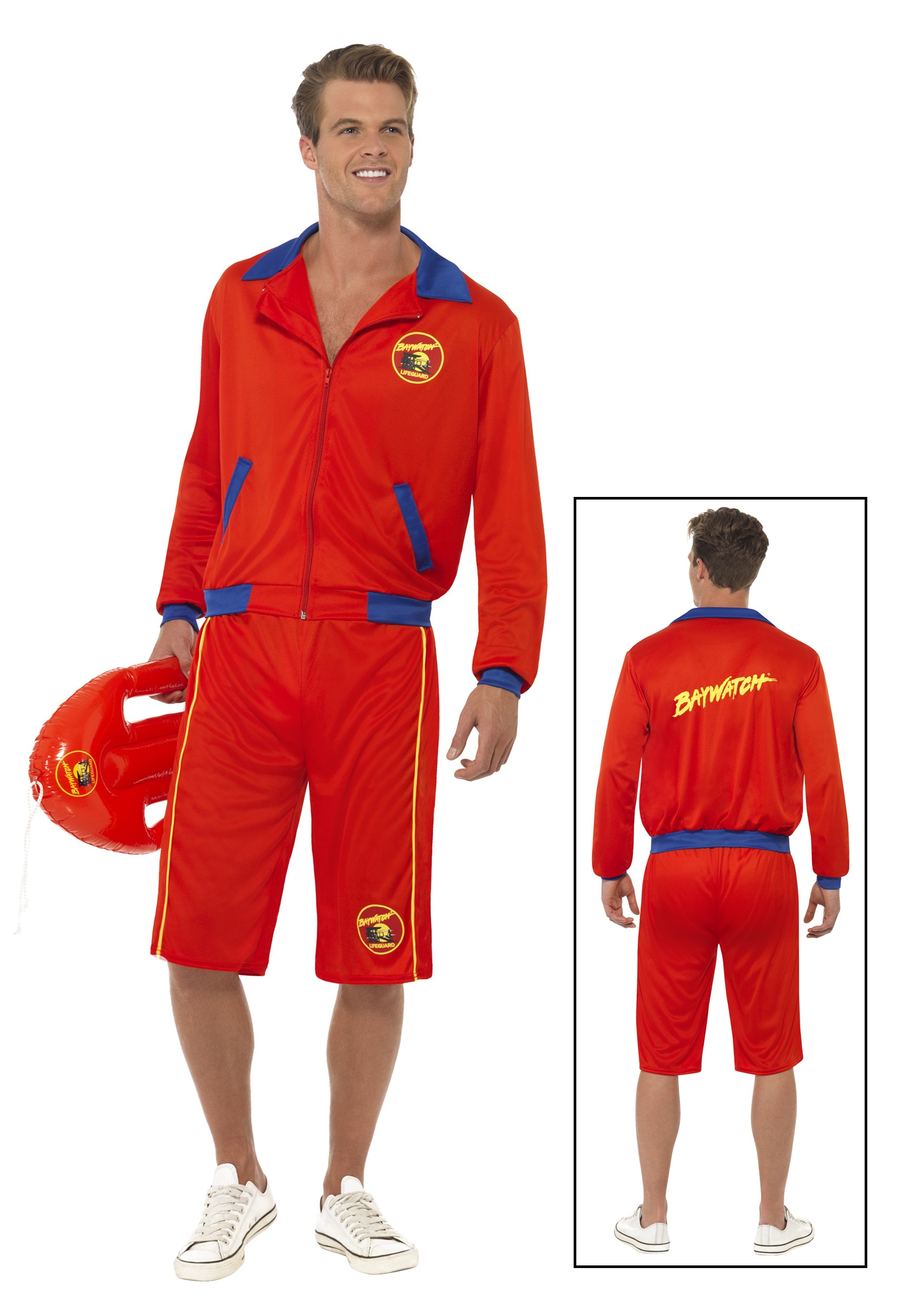 Baywatch Beach Men's Lifeguard Fancy Dress Costume