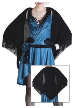 Womens Flapper Shawl Front