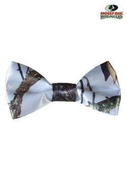 White Mossy Oak Pre-Tied Bow Tie